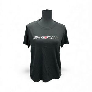 Tommy Hilfiger Sport Black Tee with Red Logo